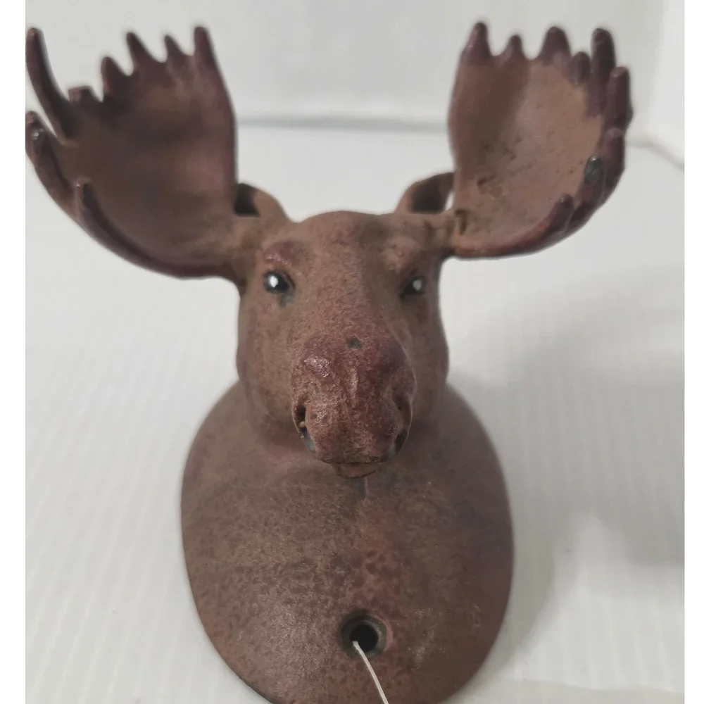 SPI Moose Wall Hook Cast Metal Rustic Cabin Lodge Hunting Decor Coat Hat